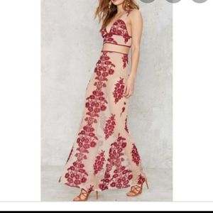 For Love and Lemons Temecula Skirt & Top Set XS